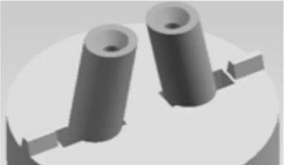 雙斜孔異形硬質合金產品直接壓制成型模具的設計